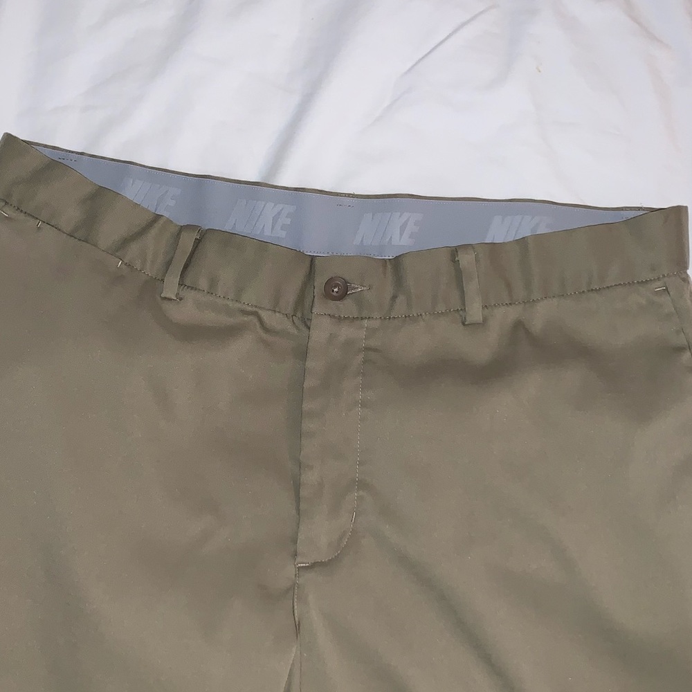 NIKE performance khaki golf polyester pants MENS size 36 X 32 - Picture 12 of 15